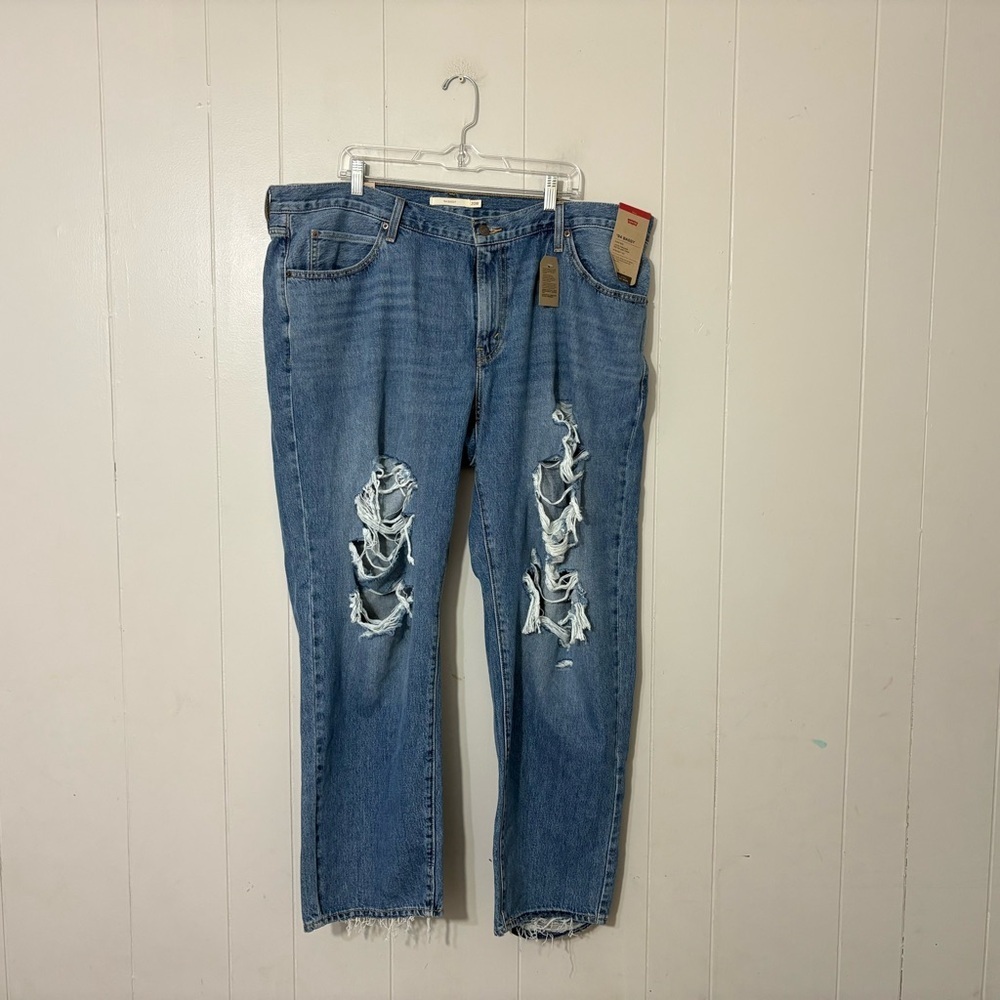 Levi’s 94 Baggy Jeans Women’s 20W NWT Mid Rise Straight Leg 90s Vintage Distress